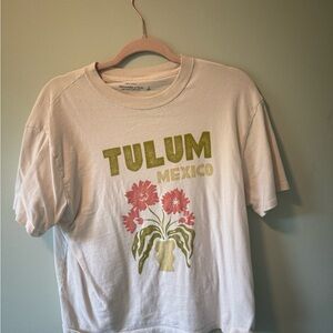 Abercrombie & Fitch Tulum Mexico Floral Graphic Tee